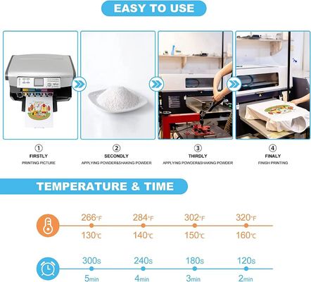 ПЭТ DTF пленка порошок белый трансфер PU порошок для Epson I3200 XP600 8550 8500