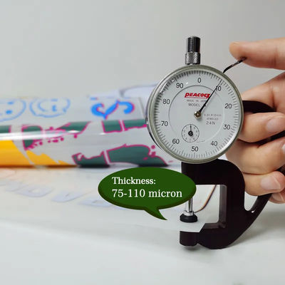 30cm*100m 75U Толщина выпуска фильма для домашних животных Ролл двусторонний холодный пил горячий пил горячий прозрачный пленка 30cm для футболки DTF