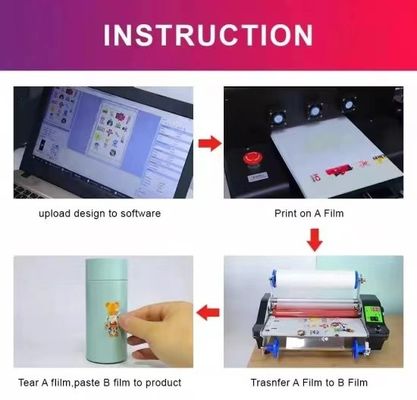 UV DTF Film Cup Wraps Transfer AB Film UVDTF Sticker Printer UV DTF Film для телефонного чехла бутылочная кружка