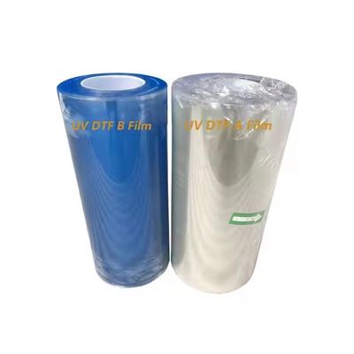 Холодный горячий пилинг Ab A3 UV DTF Pet Film Roll Прозрачная DTF Transfer Film 60 см