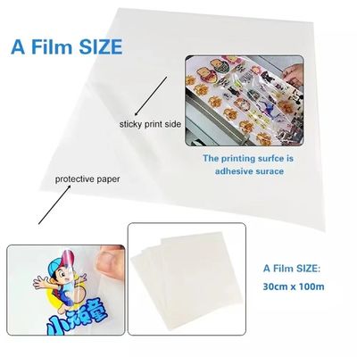 Прозрачная UV Dtf переносная пленка Ab Pet Film Roll A3 30cm UV Dtf печатная пленка