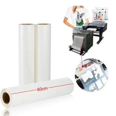 30cm*100m Разрыв горячей 75mic DTF бумаги с эластичностью для холодного / горячего очистки