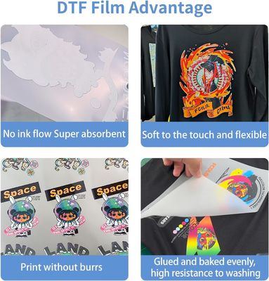 60cm*100m 75микрон Глянцевая/Маттовая Окончание Цифровая печать DTF пленки с растяжимостью