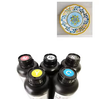 CMYKW V UV Light Curing Method LED Ink Совместима с печатающими головками DX5 DX7 XP600 TX800