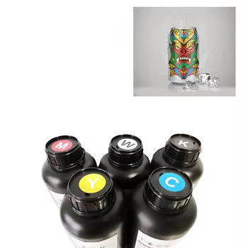 УФ чернила CMYK+V для Epson dx7/dx5/dx4 принтер головы 1L использование для кожи телефонного чехла