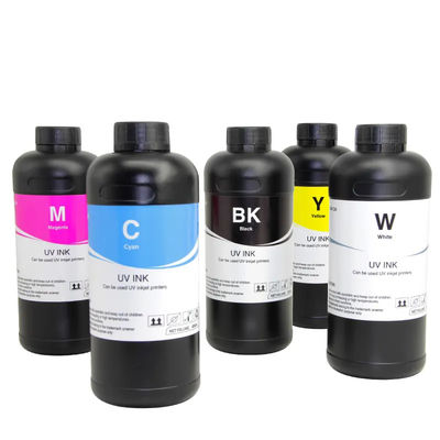 Ультрафиолетовые твердые мягкие чернила CMYKW цвет для XP600 TX800 Dx5 Dx7 Printhead 500ML