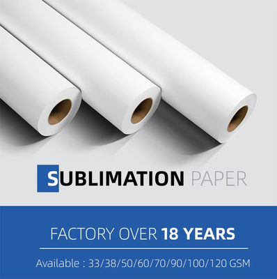 Easy 33g Прочный полиэстер Sublimation Transfer Paper Roll Текстильная тепловая передача Цифровая печать