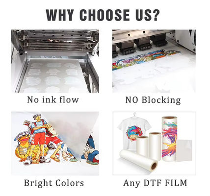 PET Transfer DTF Ink CMYK+W на водной основе Цветные чернила DTF