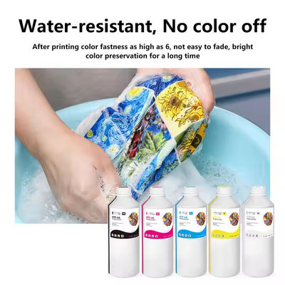 PET Transfer DTF Ink CMYK+W на водной основе Цветные чернила DTF