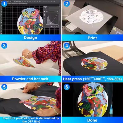 60cm*100m Roll Hot Peel Double Site Coated Custom Heat Transfer Dtf Pet Film (Ролл горячее очищение двойного места, покрытый специальной теплопередачей Dtf Pet Film)