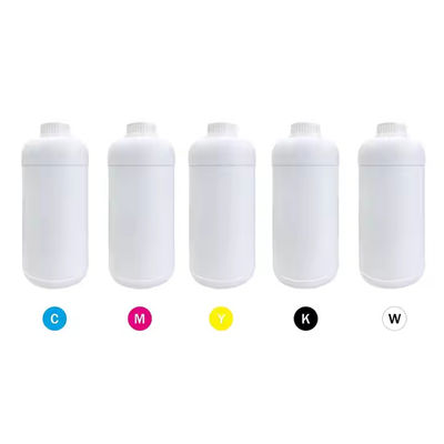 CMYK W Цвета 500ml Dtf Пигмент чернила Печать теплопередачи для водной принтер